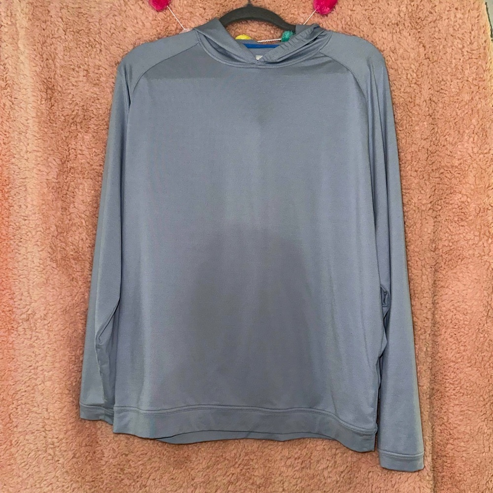 Peter Millar Gray performance hoodie